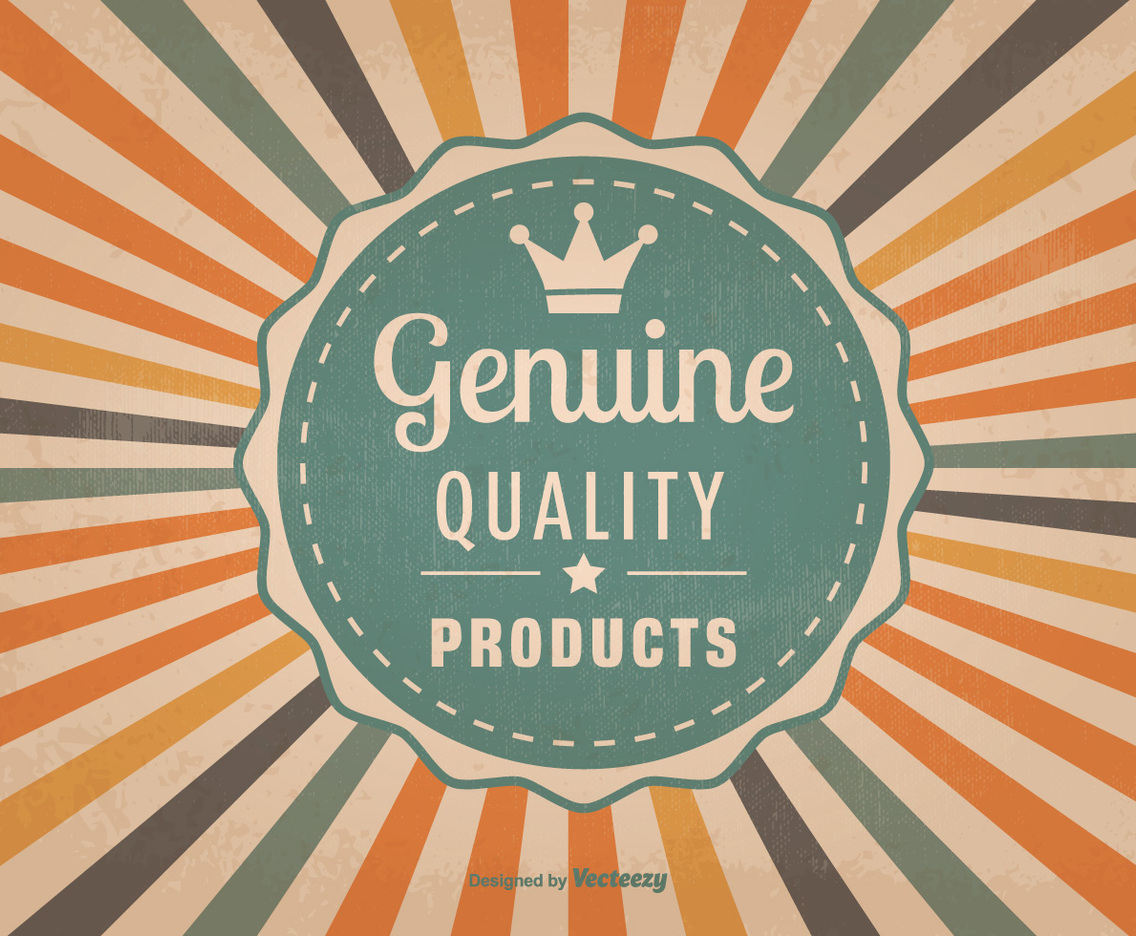 Old Retro Genuine Quality Background Illustration