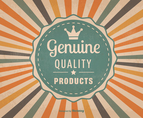 Old Retro Genuine Quality Background Illustration