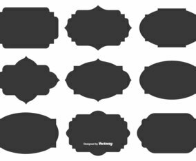 Blank Vector Label Shapes