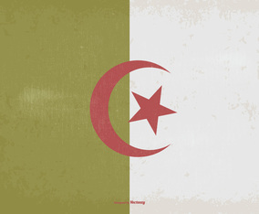 Vintage Flag of Algeria
