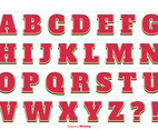 Cute Summer Vector Alphabet