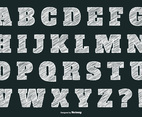 Chalk Style Alphabet