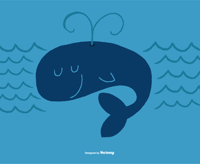 Whale Vector Character