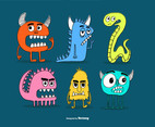 Drawn Monster Friend Vectors
