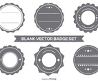 Blank Vector Badge Set