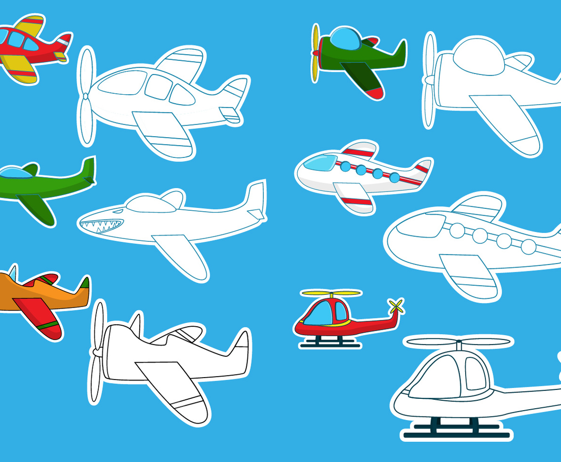 Coloring The Aeroplane Vectors