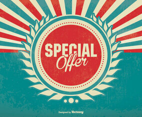Promotional Special Offer Retro Background