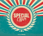 Promotional Special Offer Retro Background