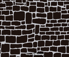 Black Cartoon Stone Wall Vector Background