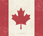 Old Grunge Flag of Canada