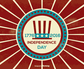 Retro Independence Day Illustration