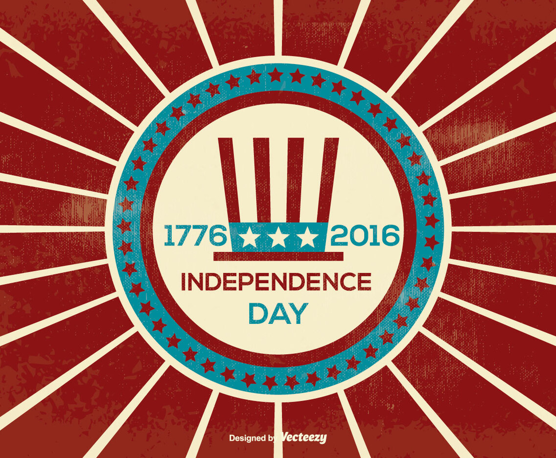 Retro Independence Day Illustration
