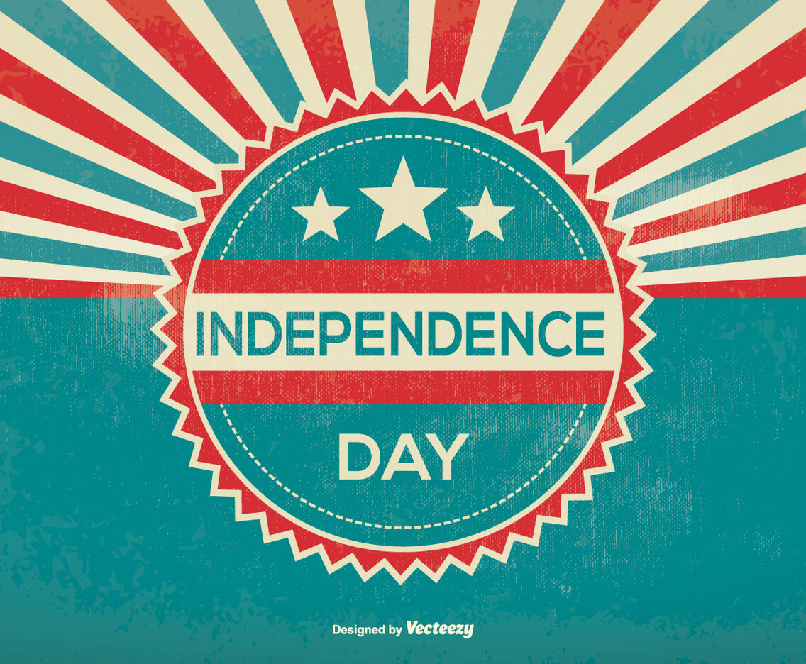 Retro Independence Day Illustration