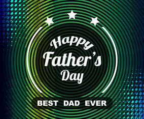 Free Vector Colorful Father's Day Celebration Background