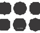 Blank Vector Label Shapes