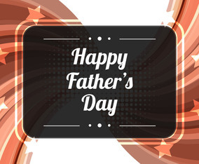 Free Vector Brown Modern Father's Day Background
