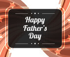 Free Vector Brown Modern Father's Day Background