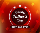 Free Vector Red Colorful Father's Day Background