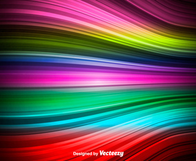 Colorful Vector Wave - Abstract Rainbow Wave