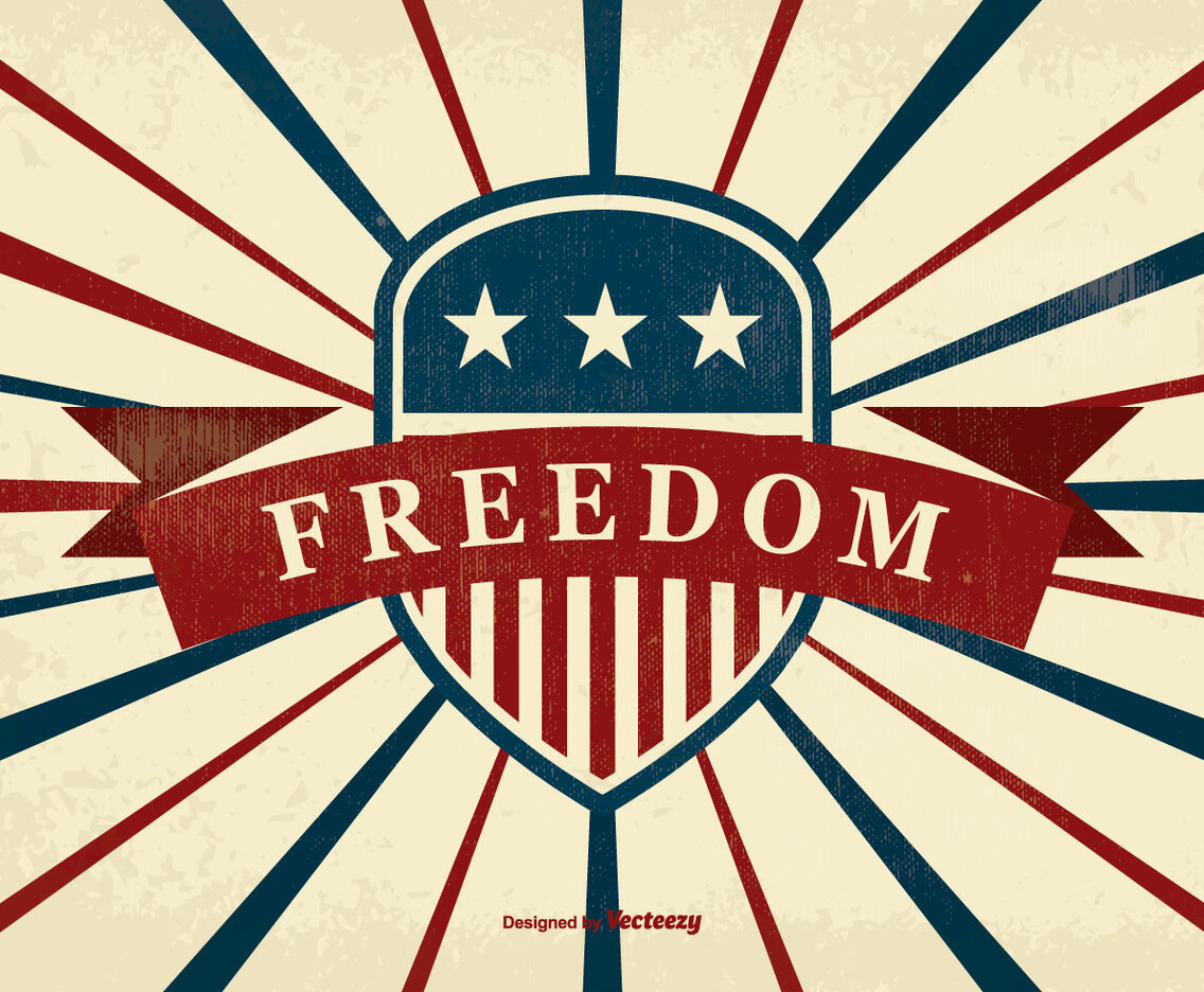 Retro Freedom Illustration