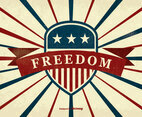 Retro Freedom Illustration