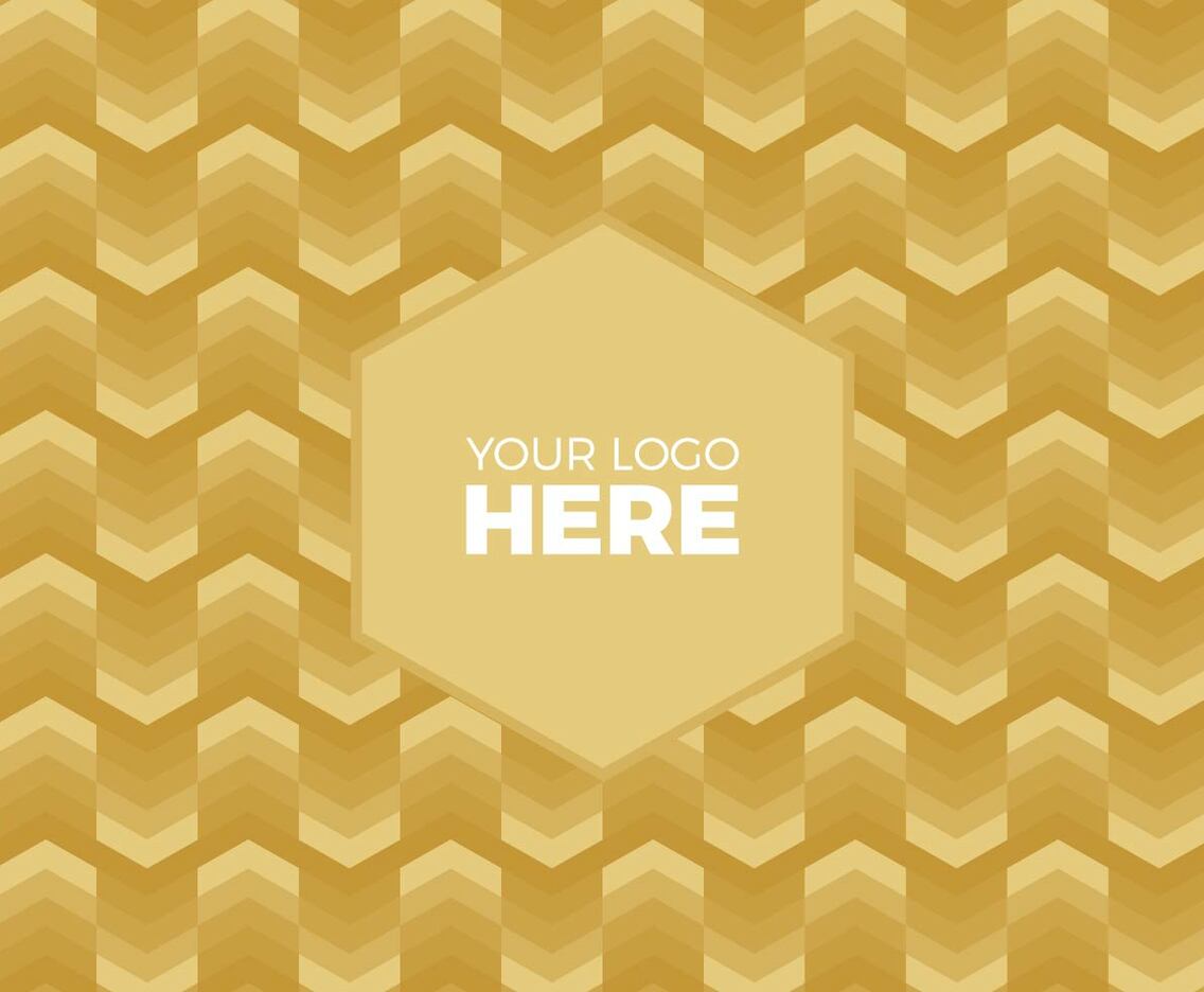 Free Vector Gold Chevron Logo Background