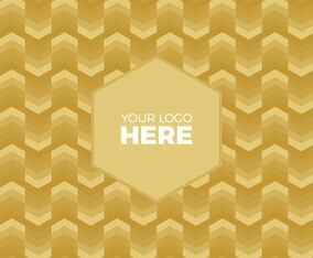 Free Vector Gold Chevron Logo Background