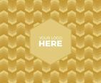Free Vector Gold Chevron Logo Background