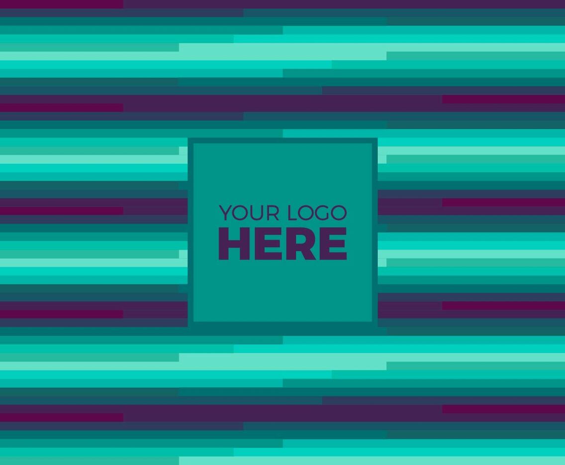 Free Vector Teal Logo Background