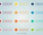 Bullet Points With Numbers Vector Set