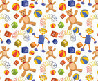 Kids Toys Pattern Vectors