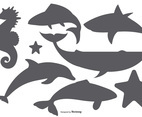 Sea Animal Vector Shapes