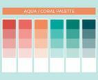 Free Aqua Coral Vector Palette