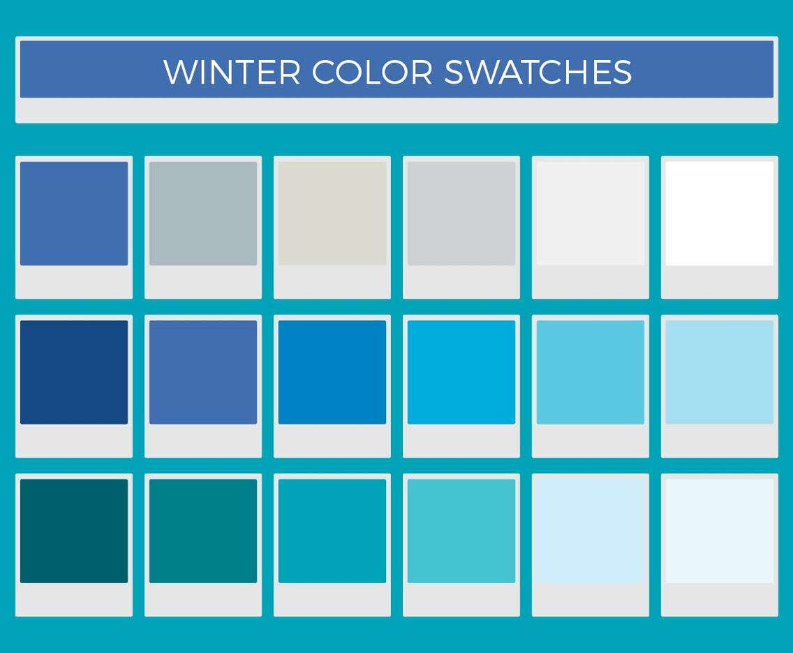 Free Winter Vector Color Swatches