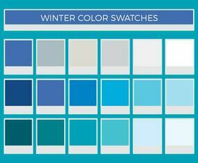 Free Winter Vector Color Swatches