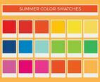 Free Summer Vector Color Swatches