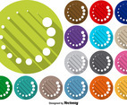 Vector Set Of Preloader Icon Buttons