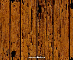 Grunge Brown Wood Planks Vector Texture