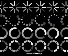 Vector Set Of Preloader Icons