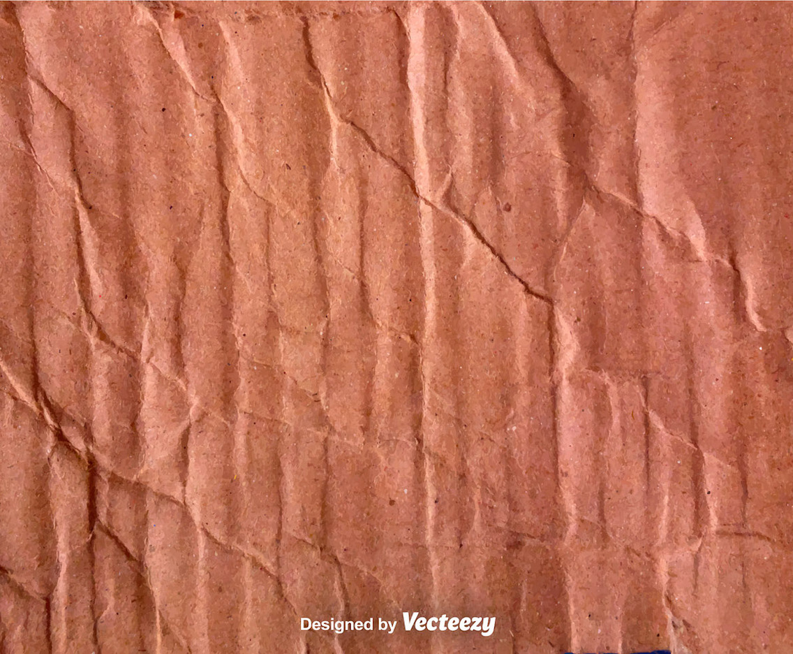 Vector Crumpled Cardboard Texture