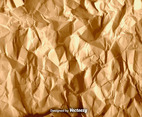 Vector Brown Crumpled Paper Texture