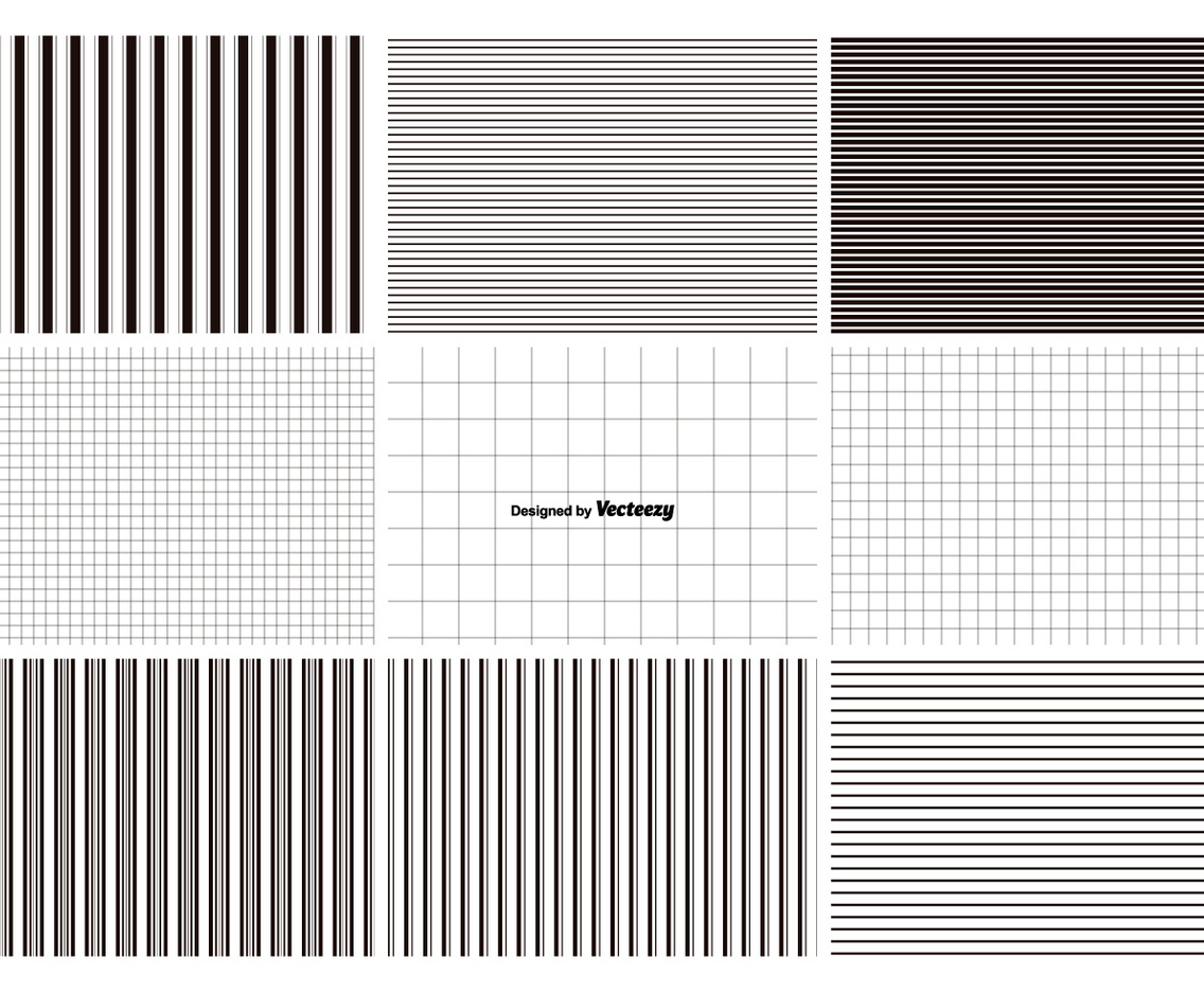 Lines and Grids Pattern Set