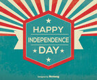 Retro Style Independence Day Illustration