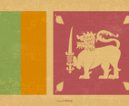 Vintage Flag of Sri Lanka