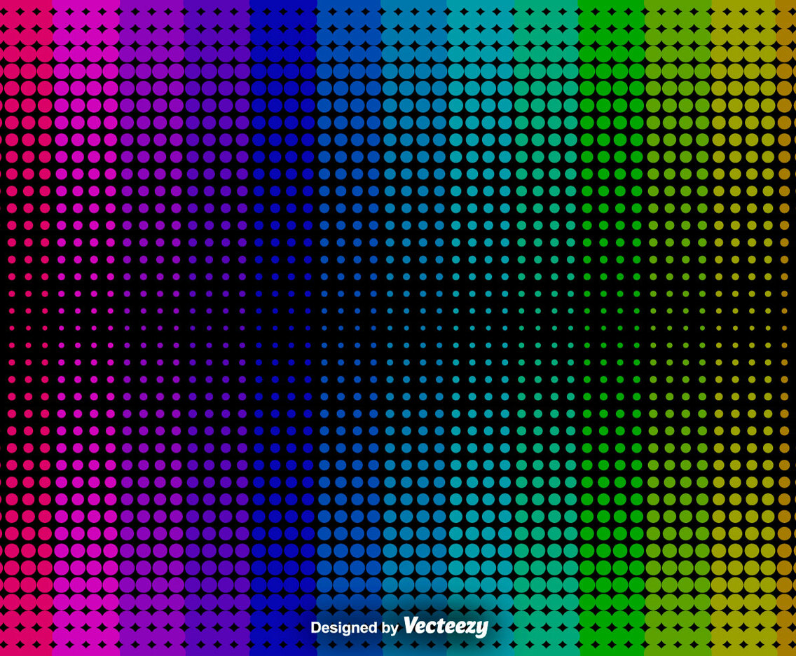 Abstract Halftone Background - Vector Background