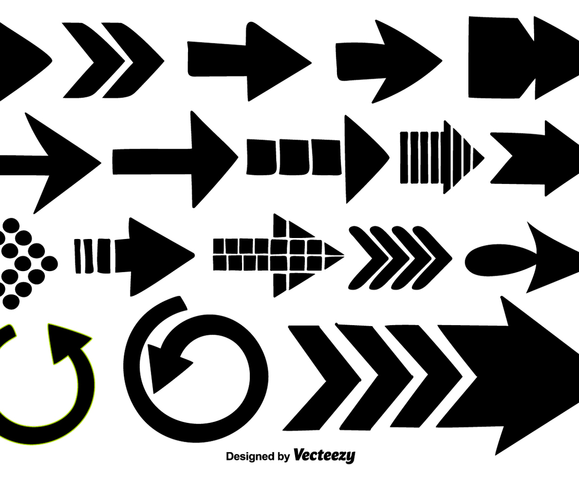 Hand Drawn Arrows Collection - Vector Elements