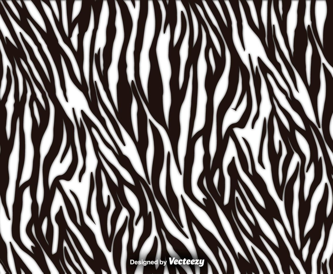 Zebra Stripes Vector Texture Background