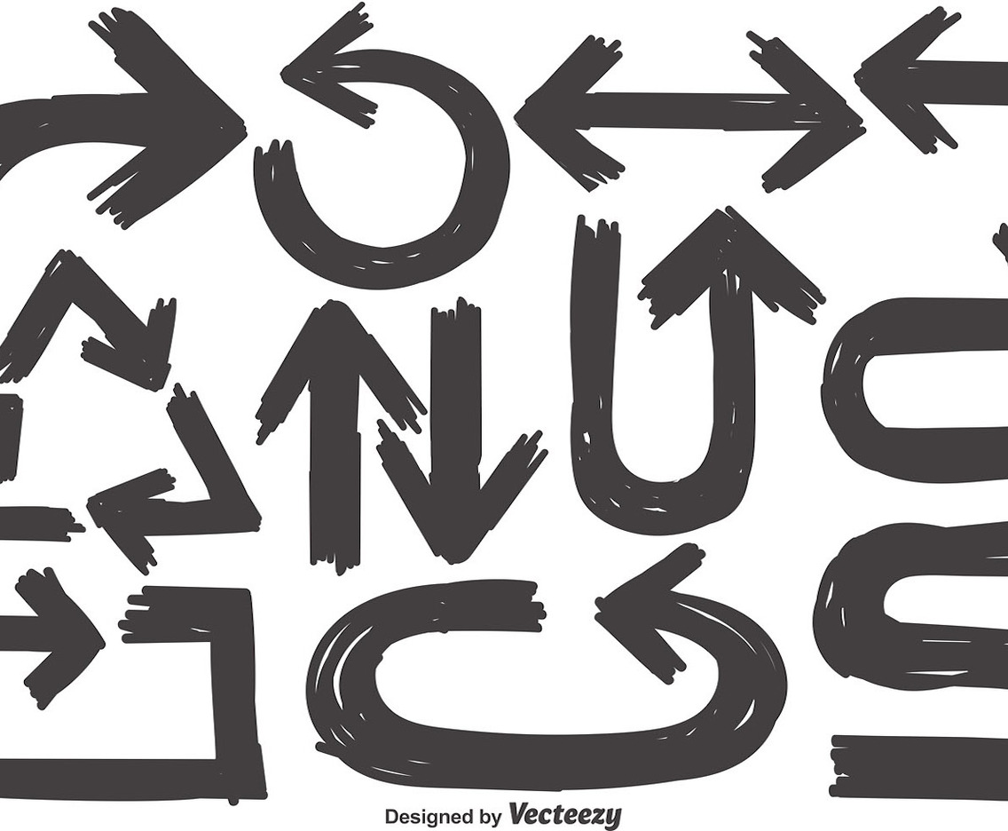 Vector Collection Of Sketch Arrows