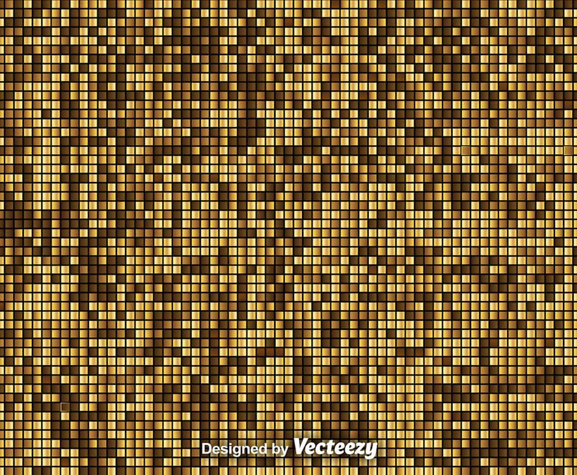 Vector Golden Mosaic Background