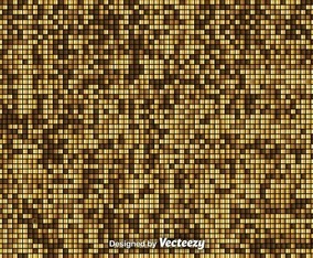 Vector Golden Mosaic Background